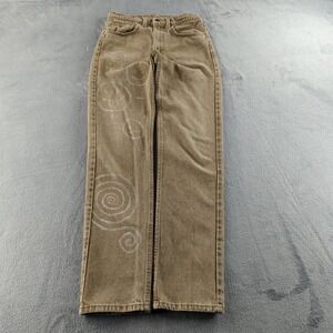 Vintage 90s Levis Jeans Mens‎ 31x34 Tan Khaki 505 Painted 1990 Made in USA